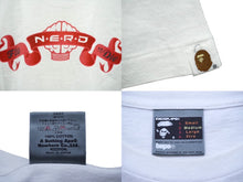 Load image into Gallery viewer, A BATHING APE アベイシングエイプ 半袖Ｔシャツ NERD Pharrell ファレル サイズM ホワイト 美品 中古 60802