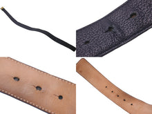 画像をギャラリービューアに読み込む, VERSACE ヴェルサーチ ベルト バックル メドゥーサ グレインカーフレザー DCU4140.DGOV2 ブラック イタリア製 美品 中古 60825