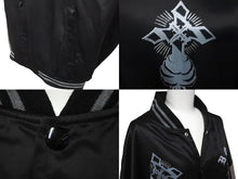 画像をギャラリービューアに読み込む, 新品未使用 24SS SAINT Mxxxxxx セントマイケル サテンジャケット SM-YS8-0000-C12 ナイロン ブラック グレー サイズL 60870