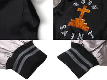 画像をギャラリービューアに読み込む, 新品未使用 24SS SAINT Mxxxxxx セントマイケル サテンジャケット SM-YS8-0000-C12 ナイロン ブラック グレー サイズL 60870