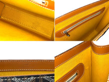 画像をギャラリービューアに読み込む, GOYARD ゴヤール コモール GM ハンドバッグ ブラック ブラウン PVCコーティングキャンバス シルバー金具 美品 中古 61453
