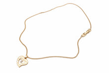 Load image into Gallery viewer, GIVENCHY ジバンシー ハート ネックレス ペンダント ゴールド クリア 金色 レディース 美品 N38585