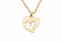 Load image into Gallery viewer, GIVENCHY ジバンシー ハート ネックレス ペンダント ゴールド クリア 金色 レディース 美品 N38585
