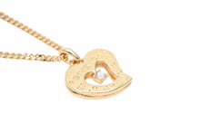 Load image into Gallery viewer, GIVENCHY ジバンシー ハート ネックレス ペンダント ゴールド クリア 金色 レディース 美品 N38585