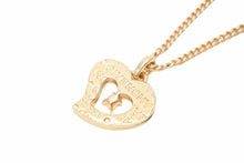 Load image into Gallery viewer, GIVENCHY ジバンシー ハート ネックレス ペンダント ゴールド クリア 金色 レディース 美品 N38585