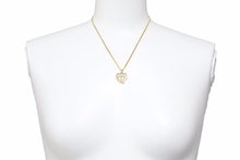 Load image into Gallery viewer, GIVENCHY ジバンシー ハート ネックレス ペンダント ゴールド クリア 金色 レディース 美品 N38585